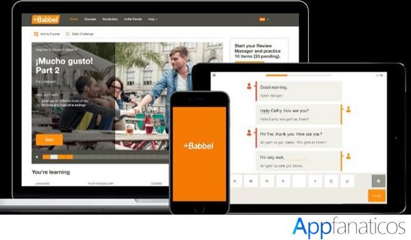 Aplicación de idioma Babbel