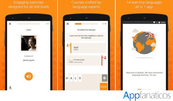 Aplicación de idioma Babbel
