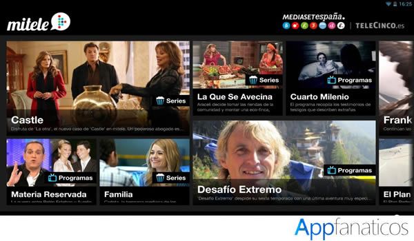 Mitele app para tv