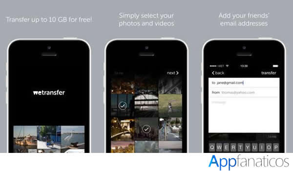 Wetransfer aplicacion