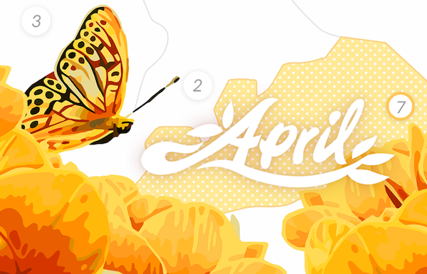 foto aplicación April Coloring