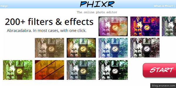 Phixr app de edicion de fotos